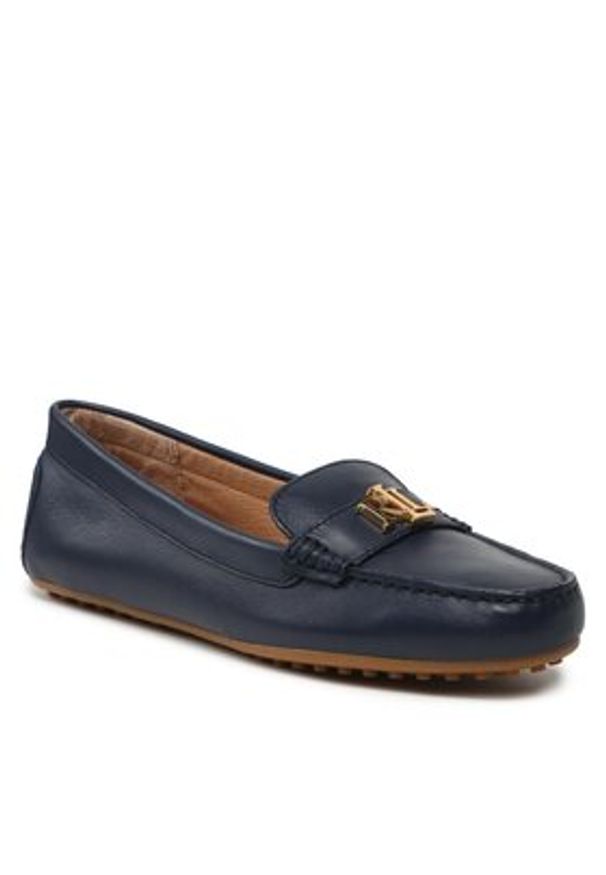 Lauren Ralph Lauren Mokasyny Barnsbury 802852847007 Granatowy. Kolor: niebieski. Materiał: skóra