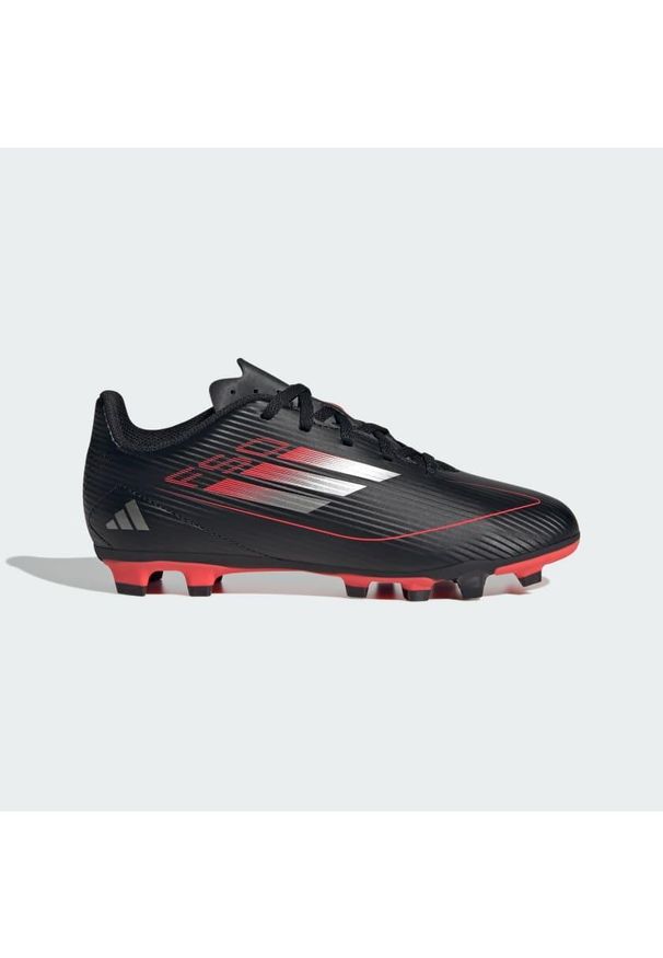 Adidas - Buty F50 Club FG/MG Kids. Kolor: czerwony, szary, wielokolorowy, czarny. Materiał: materiał. Sport: piłka nożna
