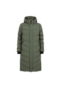 Parka dla kobiet Protest Banksos. Kolor: zielony. Długość: długie. Sezon: zima. Styl: elegancki