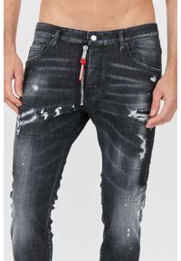 DSQUARED2 Czarne jeansy Skater Jean. Kolor: czarny