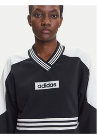 Adidas - adidas Bluza Blocking JW7273 Czarny Loose Fit. Kolor: czarny. Materiał: bawełna, syntetyk #4
