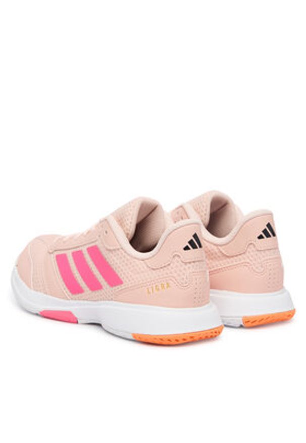 Adidas - adidas Buty halowe Ligra 8 W JR7119 Pomarańczowy. Kolor: pomarańczowy. Materiał: materiał
