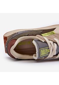Big-Star - Buty Sportowe Sneakersy Męskie Memory Foam System Big Star NN174345 Khaki zielone. Kolor: zielony. Materiał: materiał, skóra. Szerokość cholewki: normalna #4