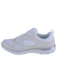 skechers - Buty sportowe Sneakersy damskie, Skechers Summits Suited. Zapięcie: sznurówki. Kolor: biały. Materiał: syntetyk, tkanina, materiał. Szerokość cholewki: normalna. Sport: turystyka piesza