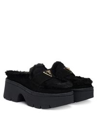 Guess Klapki FLFBRI ESU06 Czarny. Kolor: czarny. Materiał: zamsz, skóra #4