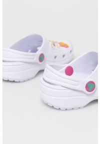 skechers - Skechers - Klapki dziecięce. Nosek buta: okrągły. Kolor: biały. Materiał: syntetyk, materiał, guma. Obcas: na obcasie. Wysokość obcasa: niski #5
