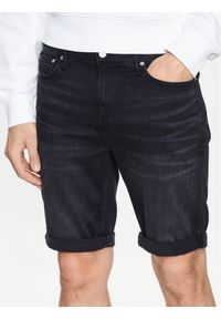 Calvin Klein Jeans Szorty jeansowe J30J322789 Czarny Slim Fit. Kolor: czarny. Materiał: bawełna, jeans