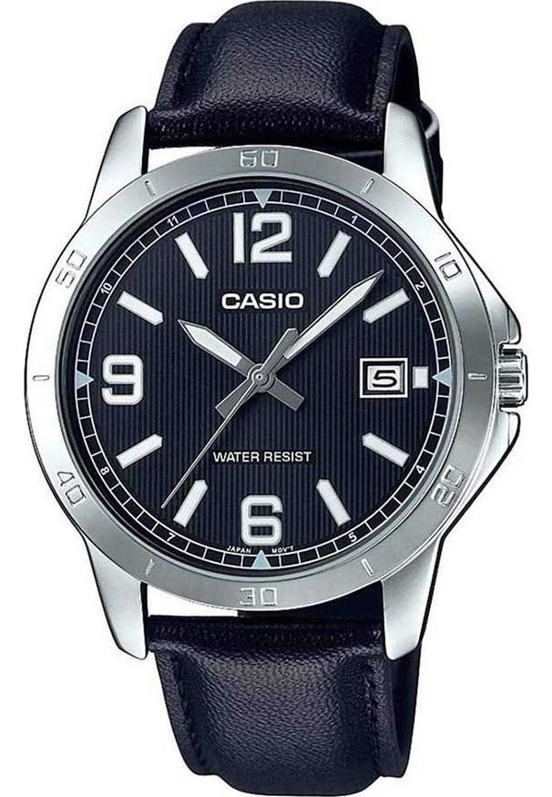 Zegarek Casio Zegarek marki Casio model MTP-V004L kolor Czarny. Akcesoria męski. Sezon: Cały rok NoSize. Kolor: czarny