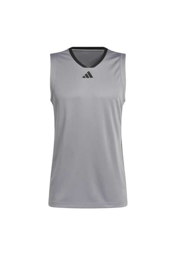 Adidas - Koszulka adidas Basketball Legends Tank. Kolor: wielokolorowy, czarny, szary. Materiał: materiał. Długość rękawa: bez rękawów. Sport: koszykówka
