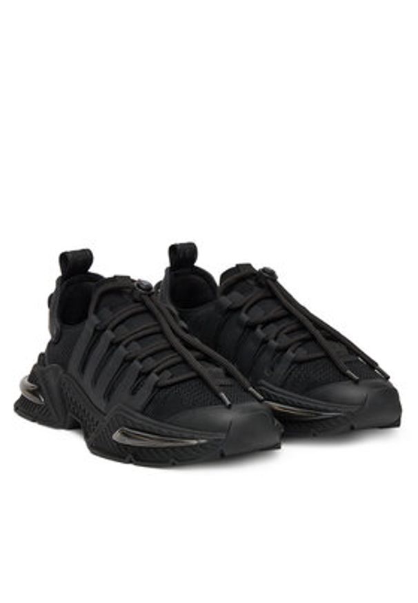 DOLCE & GABBANA - Dolce&Gabbana Sneakersy CS2253 AV061 Czarny. Kolor: czarny. Materiał: materiał