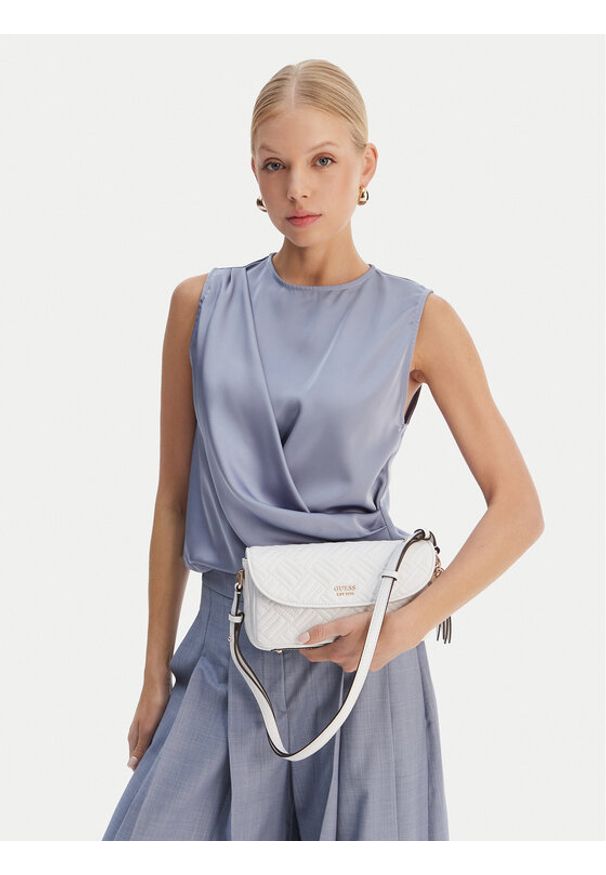 Guess Torebka Sally HWQG99 21210 Biały. Kolor: biały. Materiał: skórzane