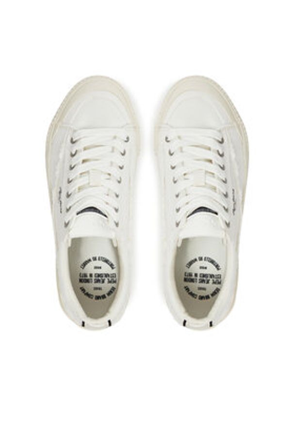 Pepe Jeans Tenisówki Ben Fresh W PLS31589 Biały. Kolor: biały. Materiał: materiał