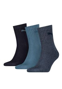 Skarpety Puma Short Crew 3Pack Unisex. Kolor: wielokolorowy, czarny, niebieski, szary