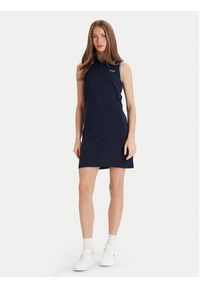 Guess Sukienka codzienna V5GK04 KCOK1 Granatowy Regular Fit. Okazja: na co dzień. Kolor: niebieski. Materiał: bawełna. Typ sukienki: proste. Styl: casual #5