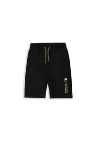 Spodenki sportowe dla dzieci Lemon Explore WL4 krótkie. Okazja: na co dzień. Kolor: czarny. Materiał: poliester, elastan. Długość: krótkie. Sezon: lato. Styl: sportowy
