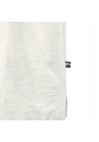 Biały Męski T-Shirt, Dekolt z Guzikami - Pako Jeans. Okazja: na co dzień. Kolor: biały. Materiał: bawełna. Styl: casual #3
