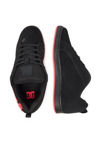 DC Shoes Sneakersy COURT GRAFFIK 300678-BHP Czarny. Kolor: czarny. Materiał: zamsz, skóra #7