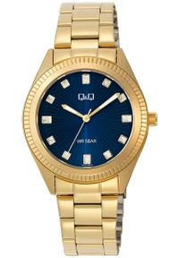 Zegarek damski QQ Q01C-004P CYRKONIE złoty. Kolor: złoty #1