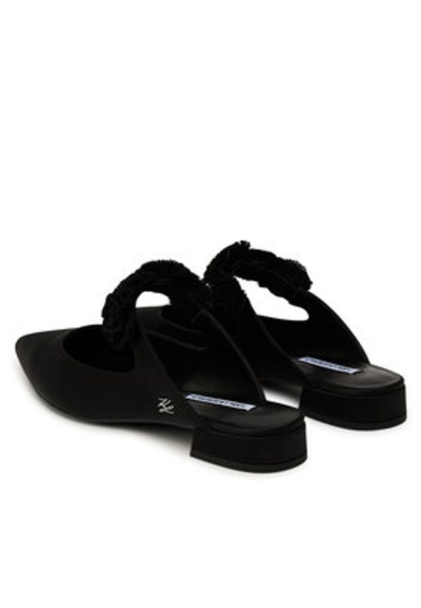 Karl Lagerfeld - KARL LAGERFELD Klapki Kerrie KL40154 Czarny. Kolor: czarny. Materiał: materiał
