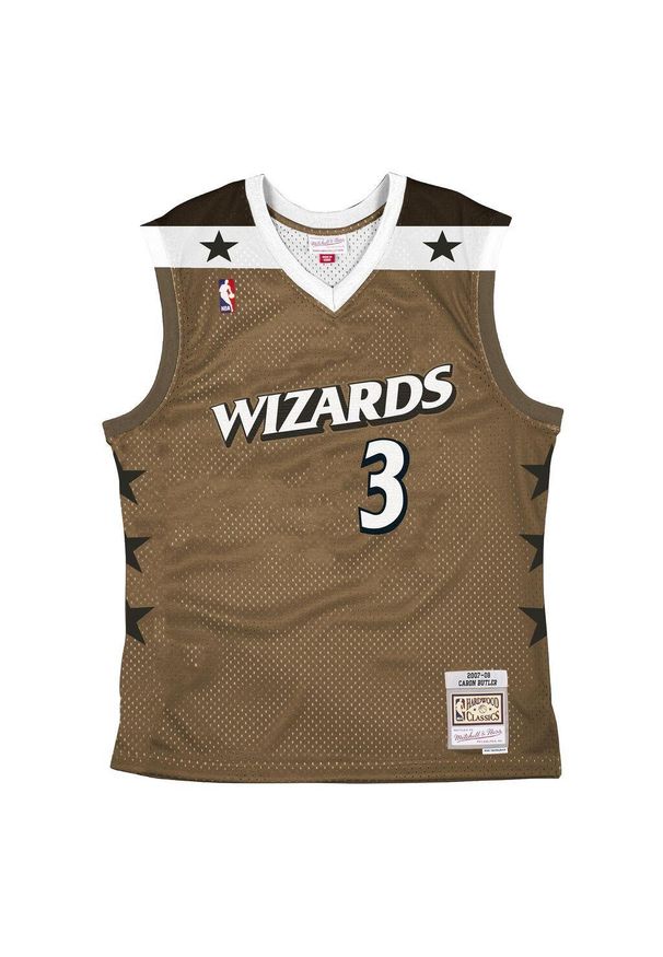 Mitchell & Ness - Koszulka NBA Washington Wizards Caron Butler. Kolor: żółty. Sport: koszykówka