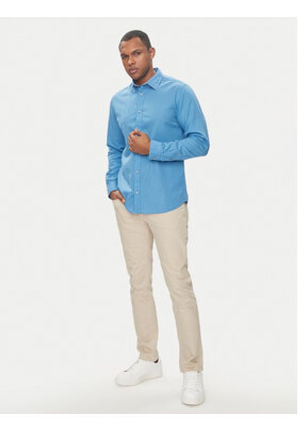 Jack & Jones Koszula Summer 12248384 Niebieski Comfort Fit. Kolor: niebieski. Materiał: bawełna