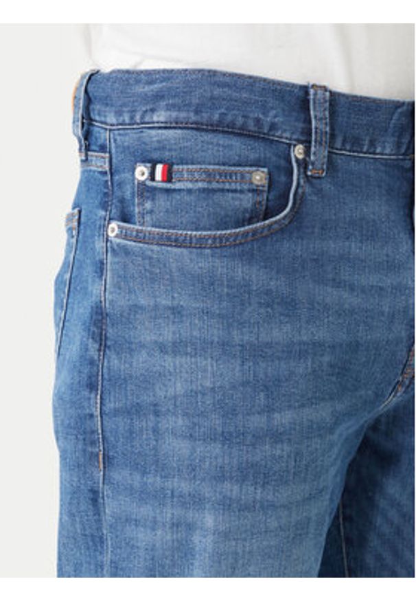 TOMMY HILFIGER - Tommy Hilfiger Jeansy Bleecker Jax Indigo MW0MW42316 Niebieski Slim Fit. Kolor: niebieski