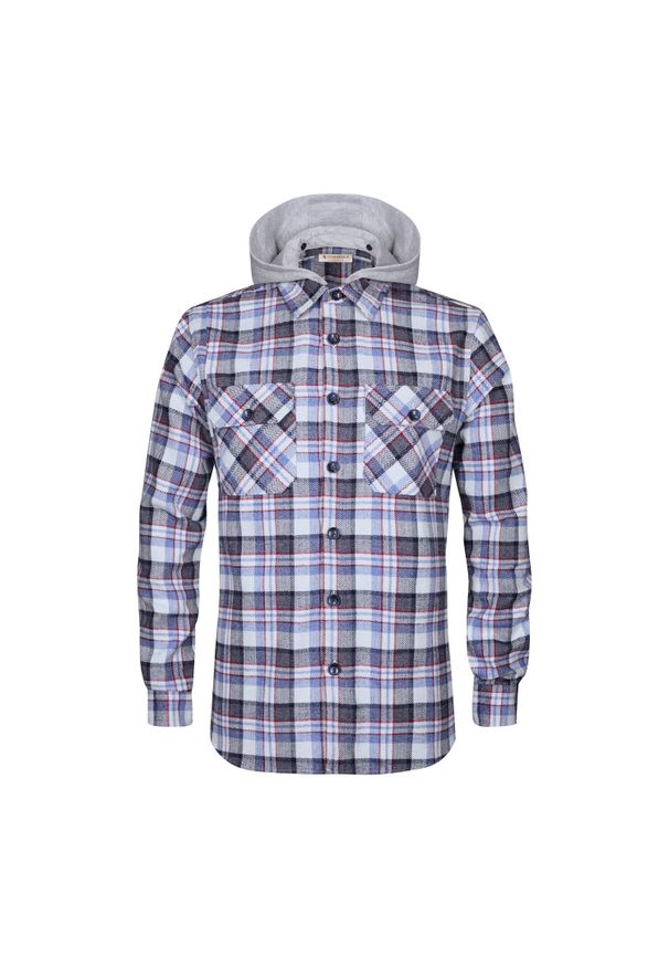 Lumberjack - Koszula męska LUMBERJACK FUN TARTAN HOODIE SHIRT. Kolor: wielokolorowy
