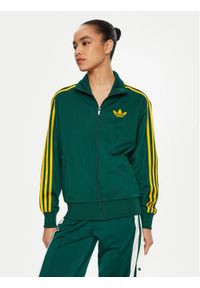 Adidas - adidas Bluza adicolor Classic Firebird JP2299 Zielony Loose Fit. Kolor: zielony. Materiał: syntetyk