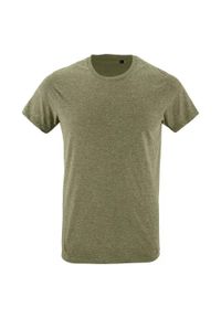 SOL'S - Męska Koszulka Regent Polycotton Slim T-shirt. Kolor: zielony
