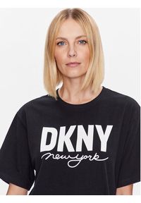 DKNY Sport T-Shirt DP3T9323 Czarny Classic Fit. Kolor: czarny. Materiał: bawełna. Styl: sportowy #5