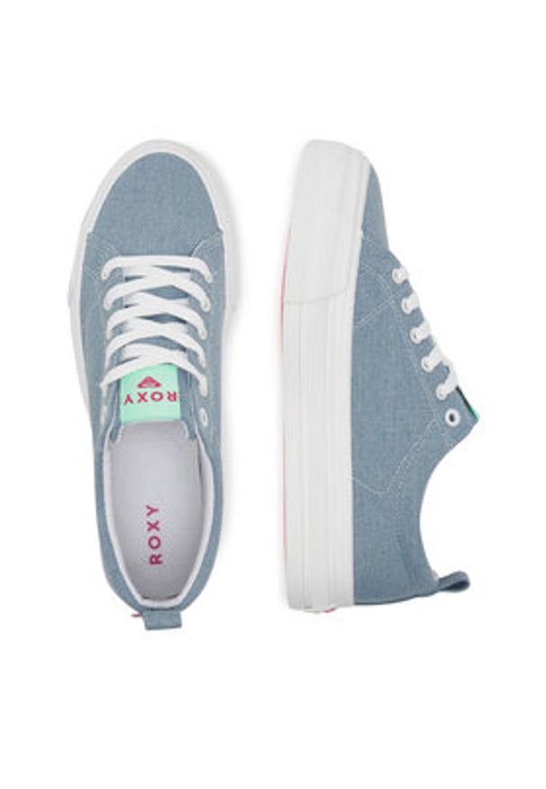Roxy Tenisówki CWBEOB-V12908 Niebieski. Kolor: niebieski. Materiał: materiał