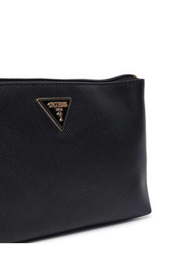Guess Kosmetyczka Laurel II Slg SWZG74 59145 Czarny. Kolor: czarny. Materiał: skóra