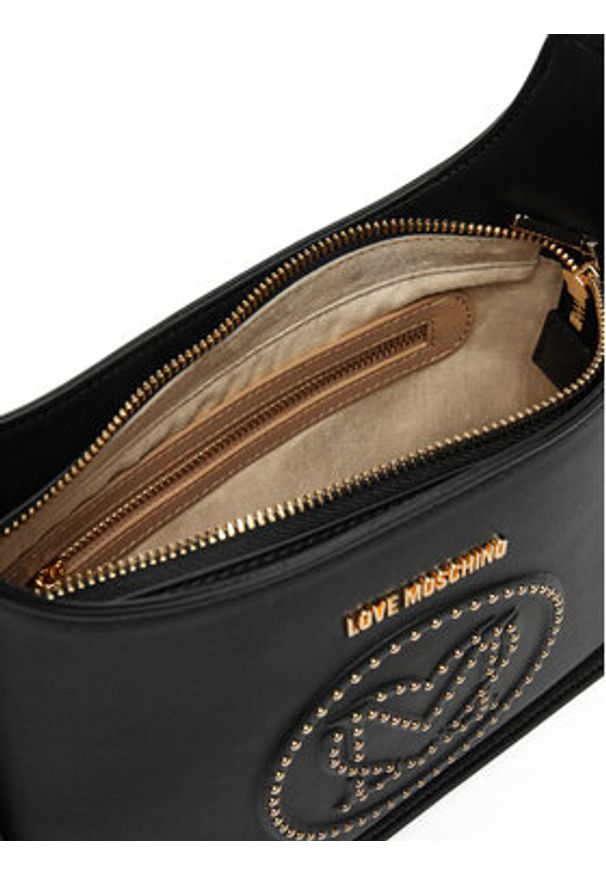 Love Moschino - LOVE MOSCHINO Torebka JC4066PP1ML1200A Czarny. Kolor: czarny. Materiał: skórzane