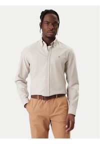 BOSS Koszula H-Liam 50555966 Beżowy Regular Fit. Kolor: beżowy. Materiał: bawełna #1