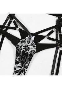 Intica - Komplet bielizny z wycięciami na romantyczne wieczory Violetta. Kolor: czarny. Materiał: materiał #5