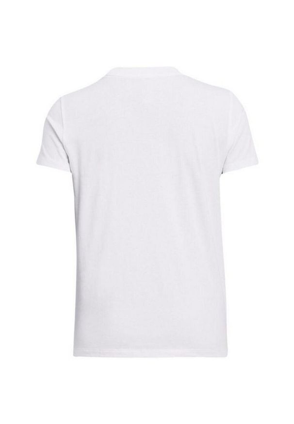 Under Armour - T-shirt Damski Z Krótkim Rękawem Rival Core. Kolor: biały. Długość rękawa: krótki rękaw. Długość: krótkie