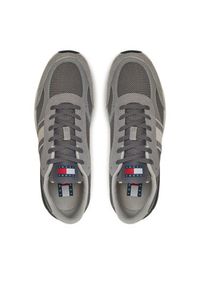 Tommy Jeans Sneakersy Technical Runner Ess EM0EM01537 Szary. Kolor: szary. Materiał: materiał