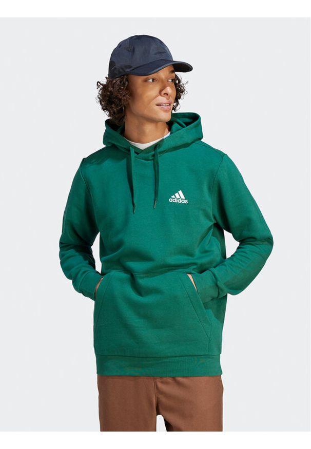 Adidas - adidas Bluza Essentials IL3295 Zielony Regular Fit. Kolor: zielony. Materiał: syntetyk, bawełna