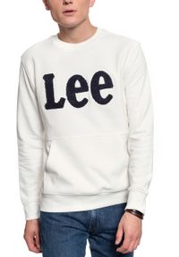 Lee - BLUZA LEE BOUCLE CREW SWS OFF WHITE L81OSOMK. Kolor: biały #5