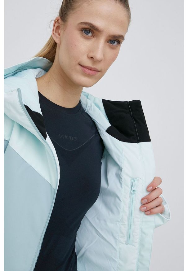 Rip Curl kurtka Betty damska. Kolor: niebieski. Materiał: materiał, puch, syntetyk