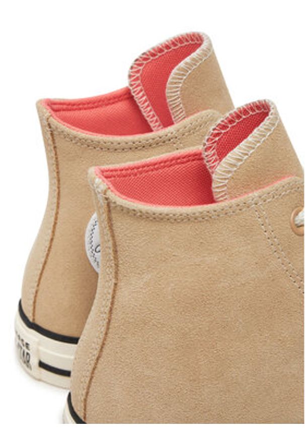 Converse Trampki Chuck Taylor All Star Suede Hi A10416C Brązowy. Kolor: brązowy. Materiał: zamsz, skóra