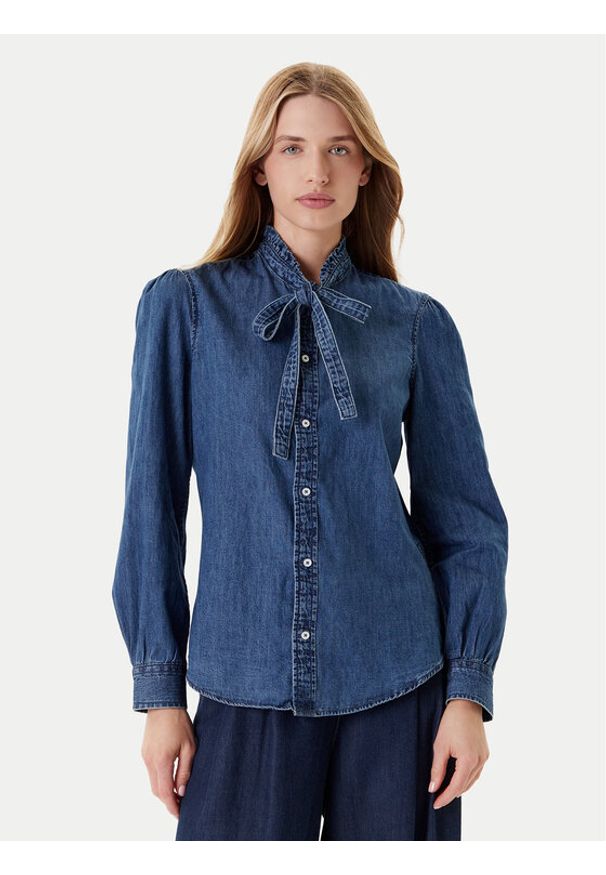 United Colors of Benetton - United Colors Of Benetton Koszula jeansowa 5RZKDQ0BE Niebieski Regular Fit. Kolor: niebieski. Materiał: bawełna