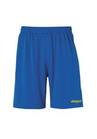 UHLSPORT - Szorty Uhlsport center basic. Kolor: żółty, wielokolorowy, niebieski. Materiał: materiał. Sport: piłka nożna, fitness