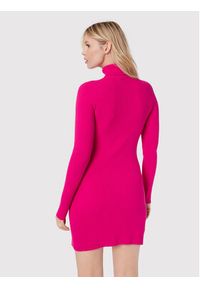 Kontatto Sukienka dzianinowa 3M7616 Różowy Slim Fit. Kolor: różowy. Materiał: syntetyk #3