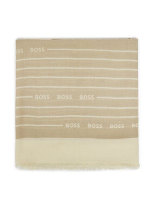 BOSS Chusta Laik 50521800 Beżowy. Kolor: beżowy. Materiał: materiał