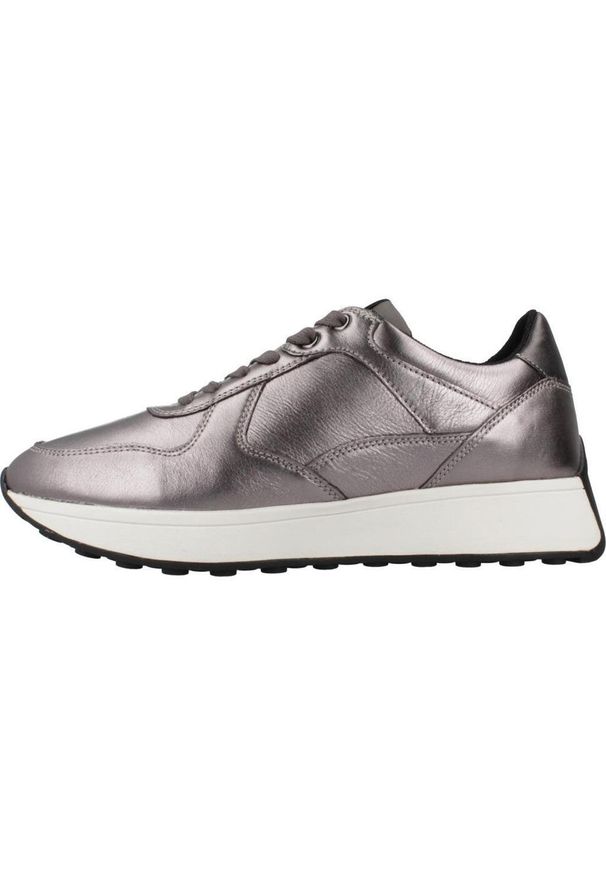 Geox - Buty GEOX D AMABEL Szary. Kolor: szary. Materiał: syntetyk, tkanina, skóra. Sport: turystyka piesza