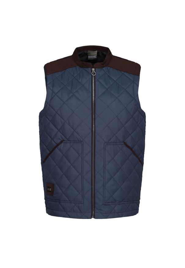 Regatta - Ocieplana Męska Pikowanie. Kolor: niebieski. Sport: turystyka piesza