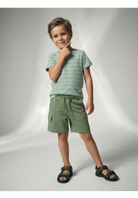 Sinsay - Szorty z pianki scuba - zielony. Kolor: zielony #1