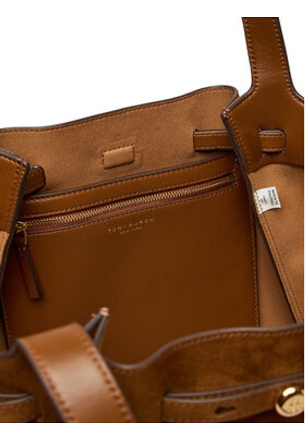 Tory Burch Torebka 178158 Brązowy. Kolor: brązowy. Materiał: skórzane, zamszowe