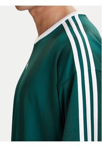 Adidas - adidas T-Shirt adicolor Jacquard KD5834 Zielony Loose Fit. Kolor: zielony. Materiał: syntetyk #2